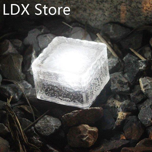 Solar LED Floor Tile Lights Rainproof Underground Night Lamp