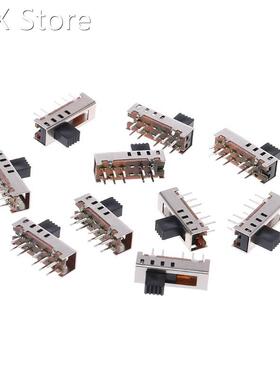 10Pcs SS24E01-G5 Slide Switches Vertical 0.5A 10 Pin 4 Posit