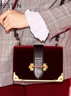 LA FESTIN Women Shoulder Bag Velvet Handbag Brands 2020 Des