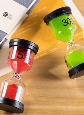 5/10/15/30 Minutes Sandglass Sand Timer Color Glass Hourglas