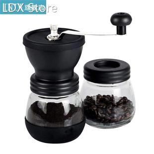 Manual Coffee Grinder with Two Glass Jars New Portable Hand