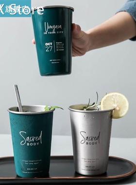 Stainless Steel Beer Coffee With Lid Portable Vacuum Flask L