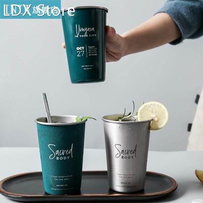 Stainless Steel Beer Coffee With Lid Portable Vacuum Flask L