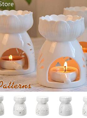NEW Ceramic Candle Holder Oil Incense Burner Essential Aroma