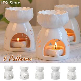 NEW Ceramic Candle Holder Oil Incense Burner Essential Aroma