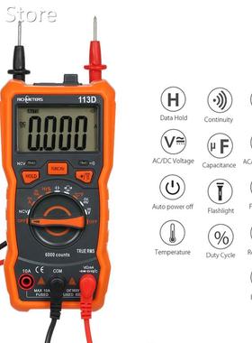 RICHMETERS Multimeter RM113D Multimetro Tester Digital Multi