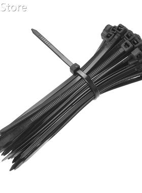 250pcs Black Nylon Cable Ties 4 Inch 8 Inch Self-Locking Zip