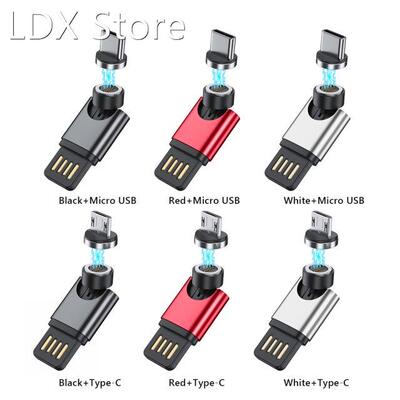 USB2.0 7Pin Magnetic Micro USB/Type-C Adapter 5V 3A 480Mbps