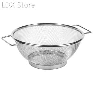 Stainless Steel Fine Mesh Strainer Bowl Drainer Vegetable Si