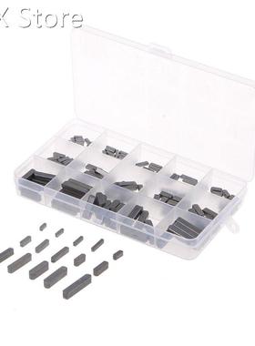 140pcs Round Ended Feather Key Parallel Drive Shaft Keys Set