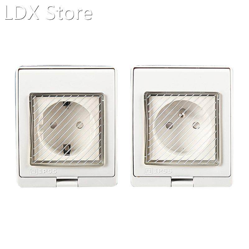 1pc universal ip55 waterproof wall socket anti-uv surface mo