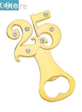 1pc Bottle Opener Alloy Rhinestone Decor Beer Cap Op