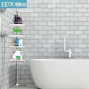 Stainless Steel Corner Shelves 4-layer Bathroom Shelves No D