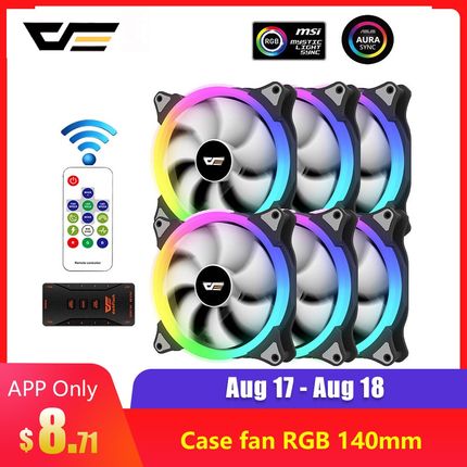 darkFlash CS140 PC Case RGB Fan 140mm ARA SYNC 5V/3pin Coole