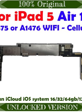 Clean iCloud unlocked for Ipad 5 Logic Boards Wifi Cellular