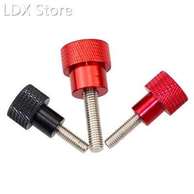 2PCS M4 M5 M6 Knurled Thumb Screws White Red Black Aluminum