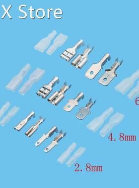 40Pcs(10Set) Male Female 2.8mm 4.8mm 6.3mm Spade Crimp Termi