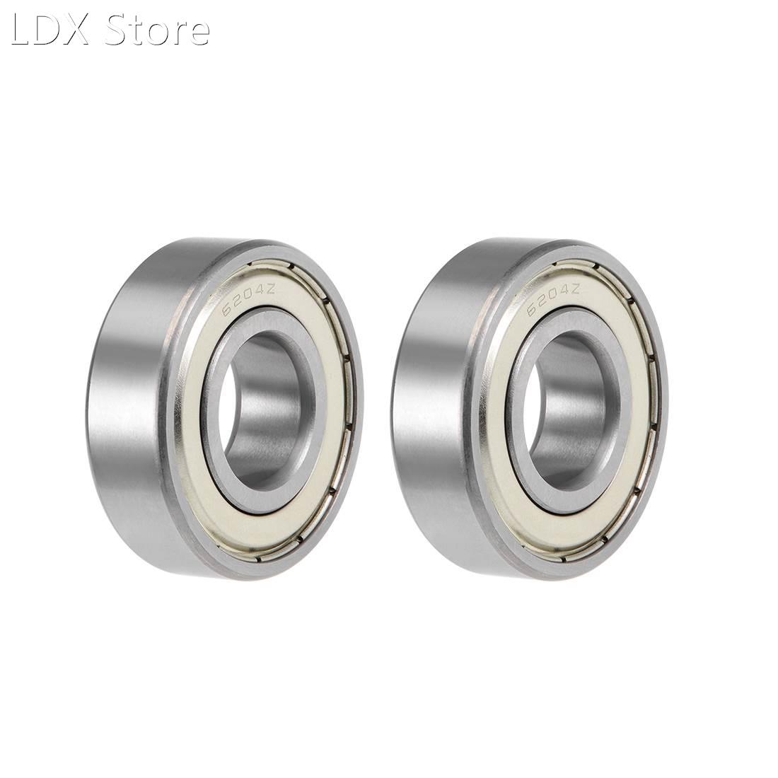 2 Pcs 6210ZZ Deep Groove Ball Bearings Z2 50x90x20mm Double