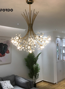2021 Luxury G4 LED Modern Crystal Chandelier Lighting For Di
