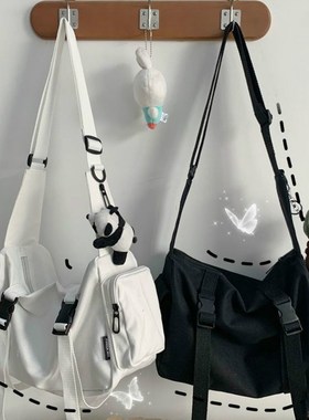 Canvas Work Messenger Bag Ladies Large Capacity Shoulder Ba