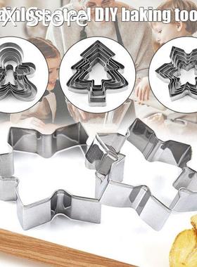 Christmas Cookie Cutter Tools Stainless Steel Gingerbread Me