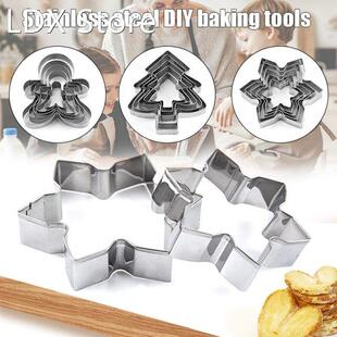 Christmas Cookie Cutter Tools Stainless Steel Gingerbread Me