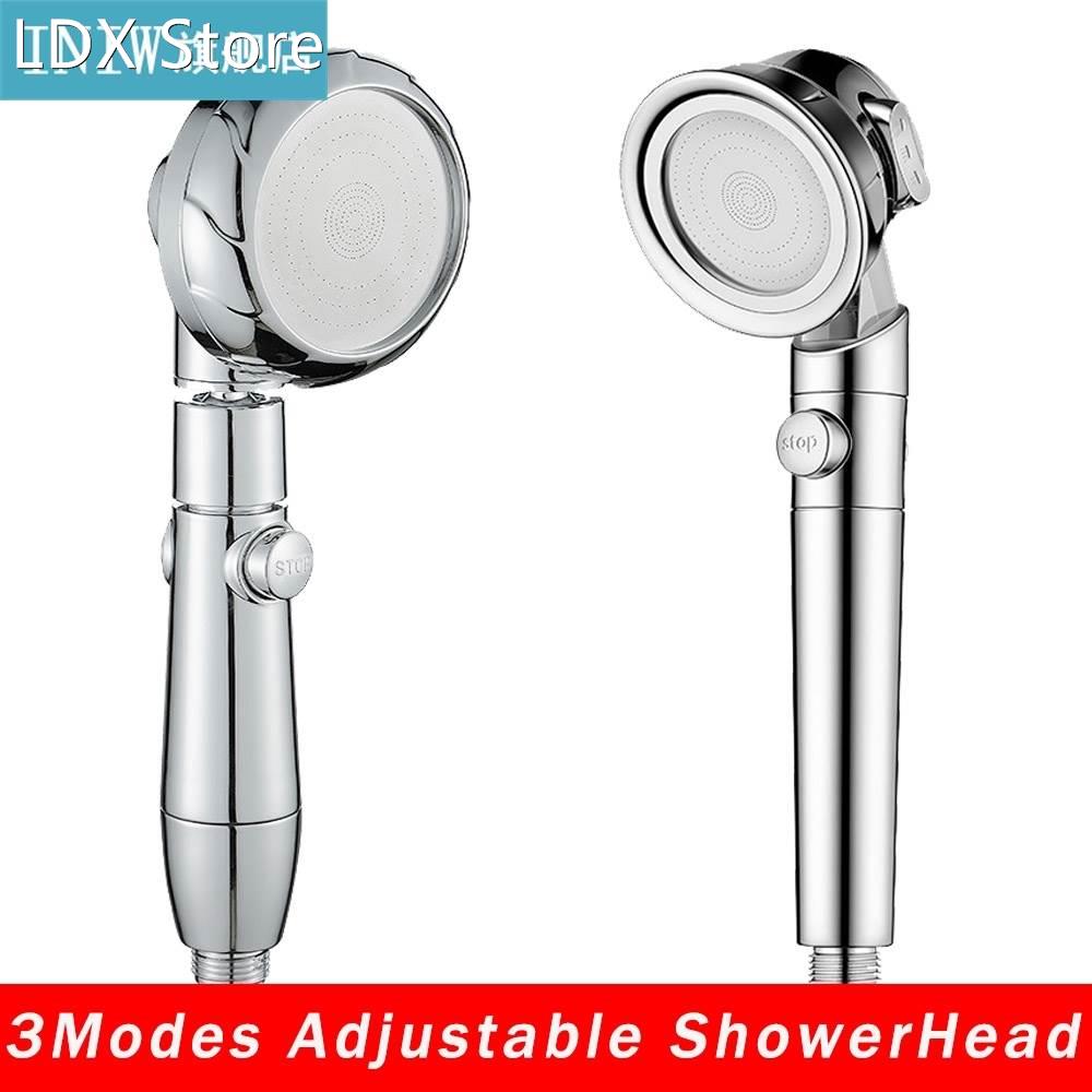 RecabLeght 3 Modes Stop Water Bath Shower Head Adjustable Ra