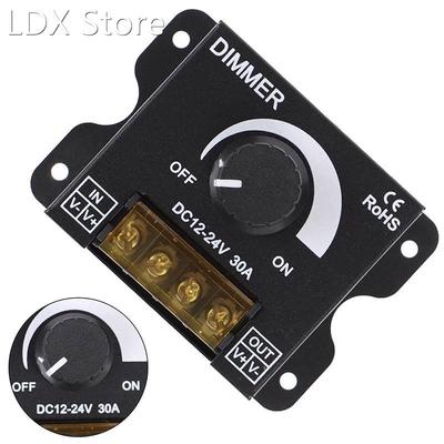 1Pc DC12V-24V LED Dimmer 30A 360W Adjustable Strip 适用于 Si