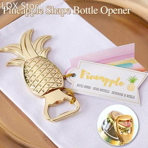 Creative Glod Pineapple Shape Bottle Opener Wedding Small Gi