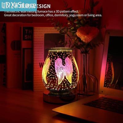 3D Firework Glass Vase Shape Air Humidifier With 7 Color Led