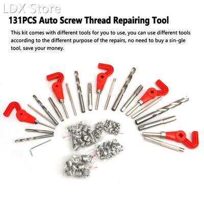 131PCS Auto Screw Thread Repairing Tool Screw Tooth Repairin