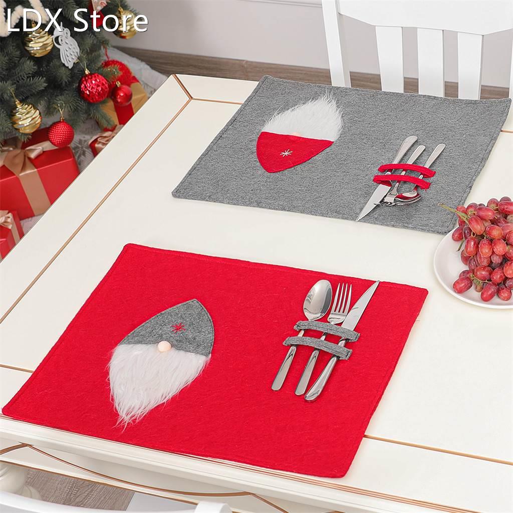 1PC Kitchen Faceless doll Cotton Christmas Ornament Santa Cl