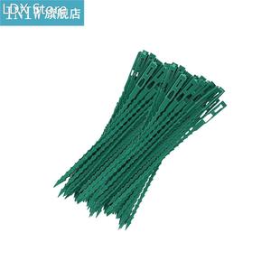 100PCS Green Plastic Plant Ties Adjustable Plastic Cable Tie