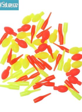 50PCS Fishing Floats Drift Tail Connectors Luminous Conspicu