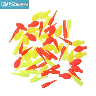 50PCS Fishing Floats Drift Tail Connectors Luminous Conspicu