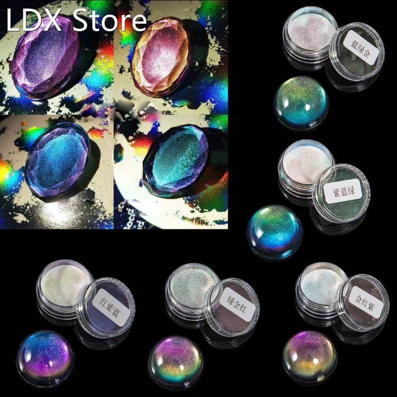 5 Color Magic Resin Chameleons Pigment Mirror Rainbow Colora