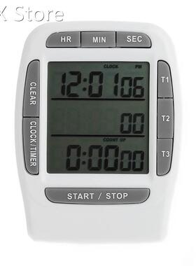 Digital LCD Multi-Channel Timer CountDown Laboratory 3 Chann