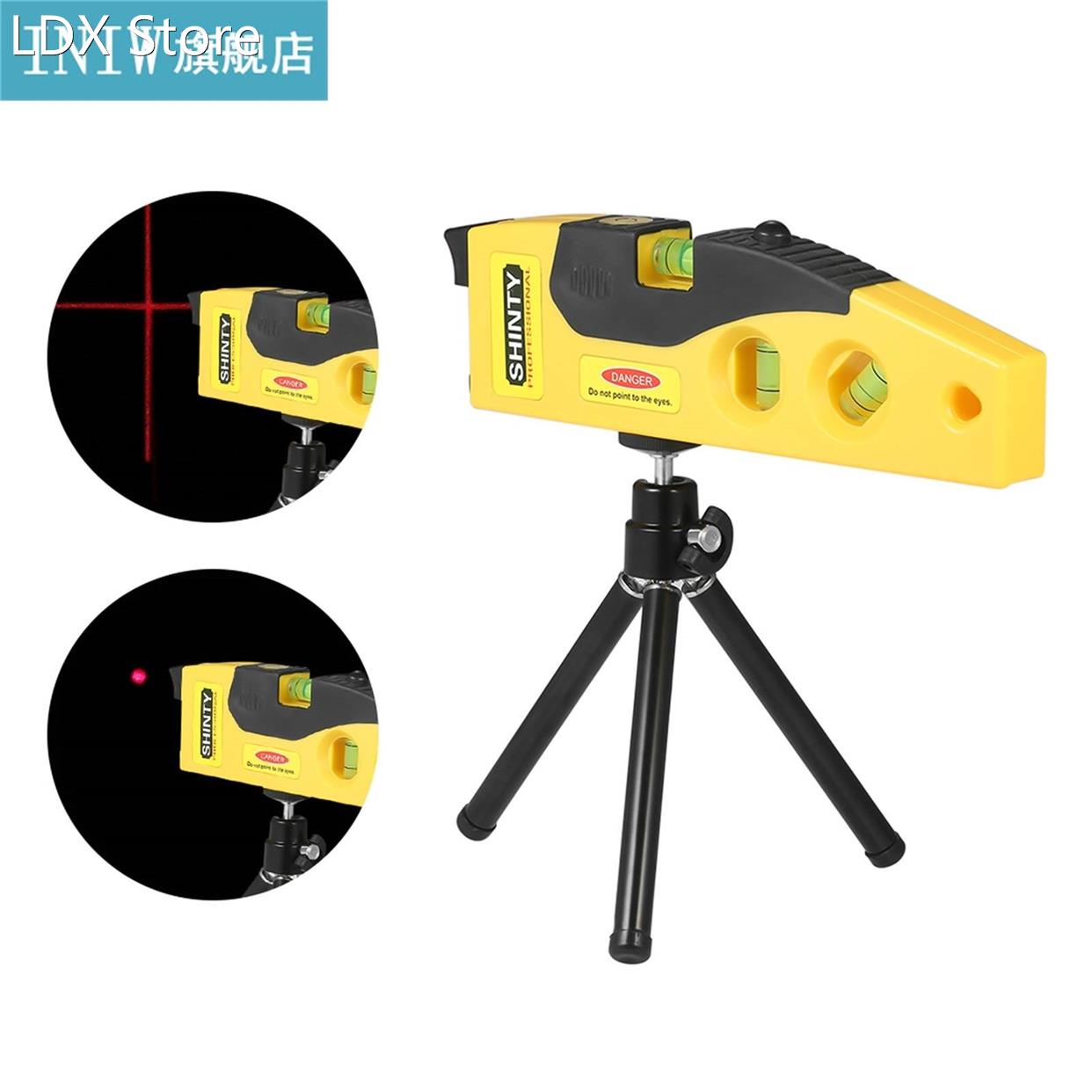 Multipurpose Level Tool Cross Line Level Tape Measure Ruler
