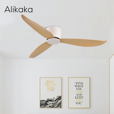 Modern White Ceiling Fan With Remote Control No Light For Ro