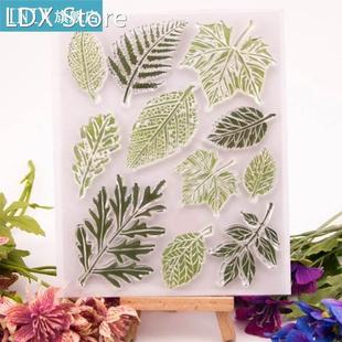 Leaf Silicone Clear Seal Stamp DIY Scrapbooking Embossing Ph