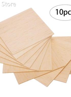 10PCS Plywood Sheets Decorative Wood Chips Unpainted Unfinis