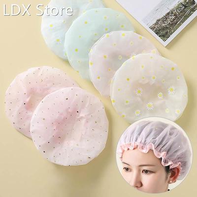 Mesh Shower Cap Water and Oil Proof Avoid Damp Hair High Ela