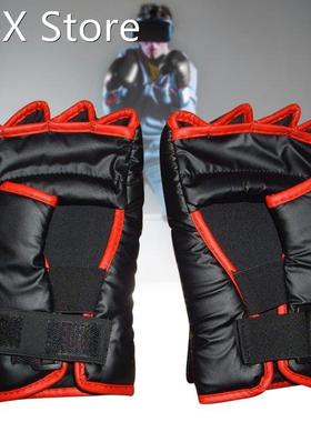 1pair Boxing Gloves PU Leather Sanda Pads Adults Kids Profes