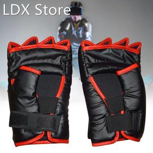 1pair Boxing Gloves PU Leather Sanda Pads Adults Kids Profes