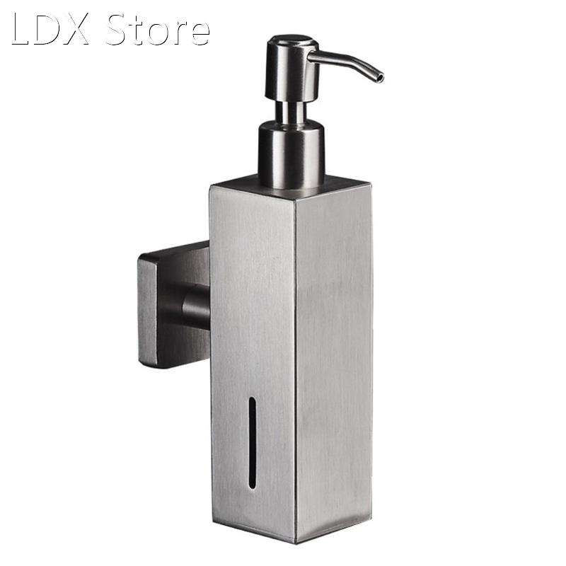 Stainless Steel Brushed Nickel Finish Soap Dispenser Bathroo