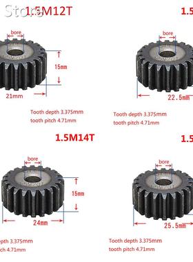 1Pcs 45# Steel Spur Gear 1.5Mod 12T-27T Metal Mod 1.5 Pinion