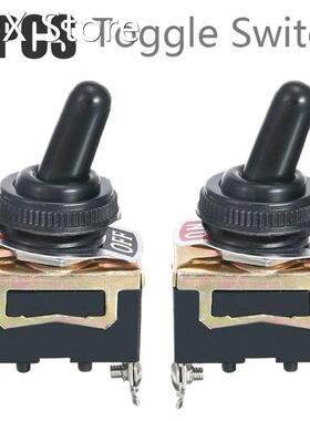 2pcs Metal Heavy Duty Rocker Toggle Switch 2 Pin ON/OFF Wate
