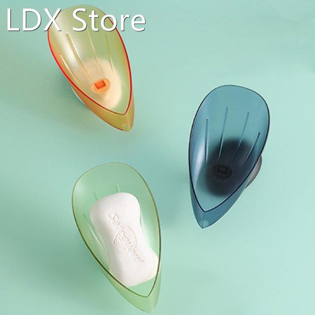 Bathroom Flower Bird Soap Dish Soap Holder Suction Cup Wall-