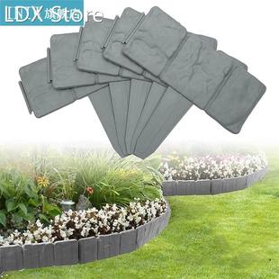 Garden Ora Imitation Gray 10Pcs Landscape Fence Stone Border