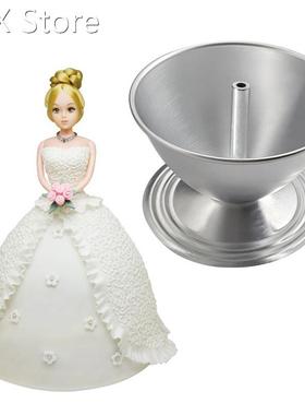 Cake Mould 3D Princess Dress Aluminium Baking Tools Mold 适